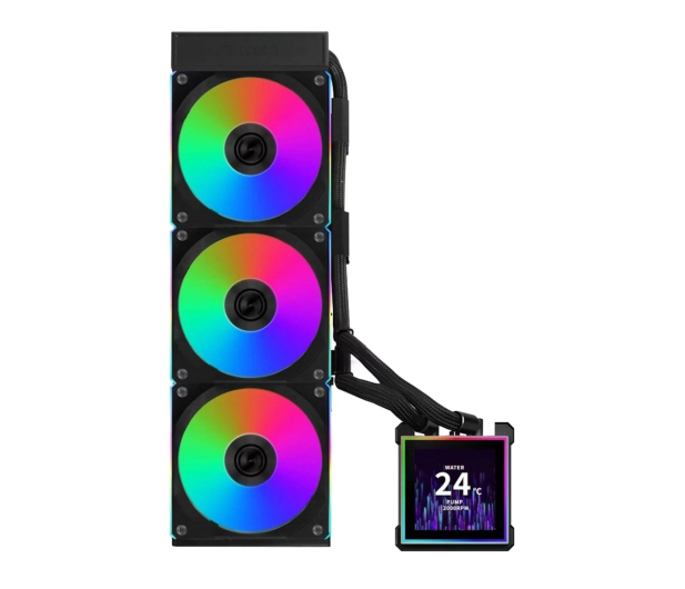 Lian Li HydroShift II LCD-S 360CL RGB LCD Black 3x120mm - 1486801 - zdjęcie 2
